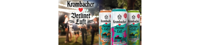 MarkenNews: Krombacher launcht Biermix-Getränke mit Berliner Luft