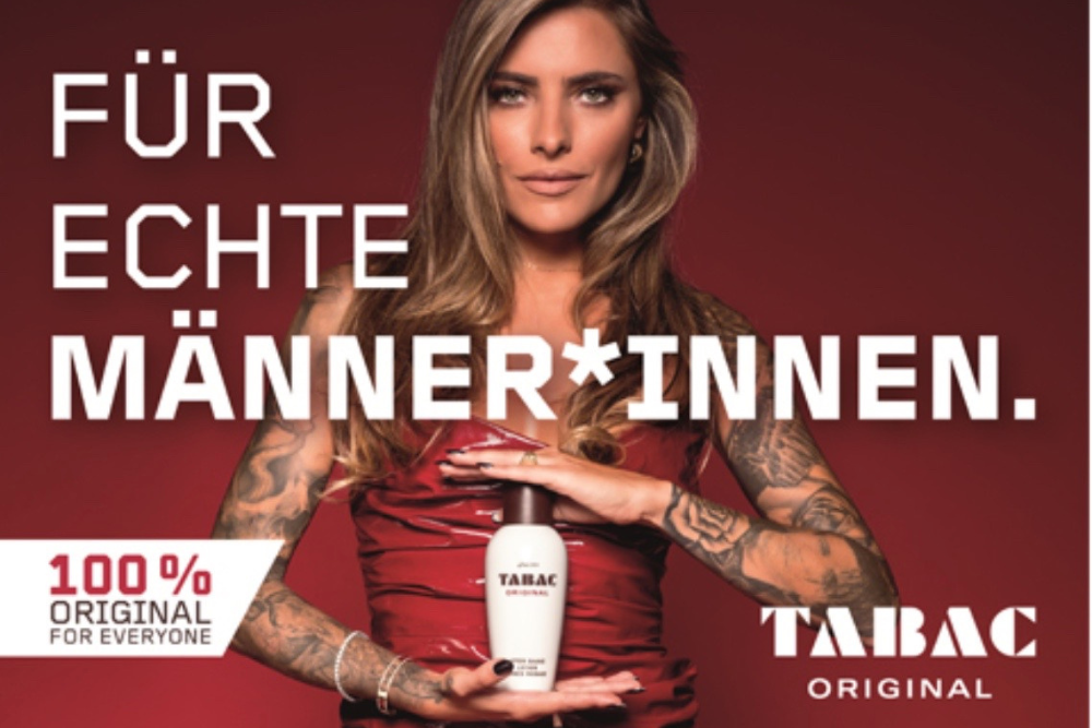 Markennews: Starke Marke tabac mit weiblichen Werbeträger
